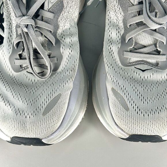 Hoka One One Bondi 8 Men's Gray 9 2E Running Cushioned Lightweight Gym Shoes - Picture 4 of 16
